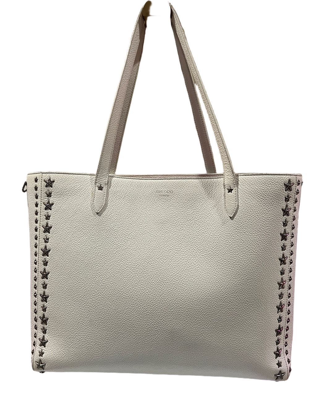 Jimmy Choo White Star Large Leather Tote